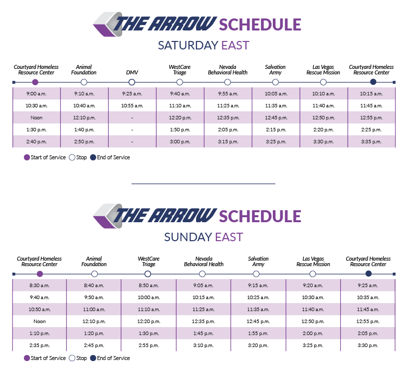 Arrow-Schedule-East-Sat-Sun-2023
